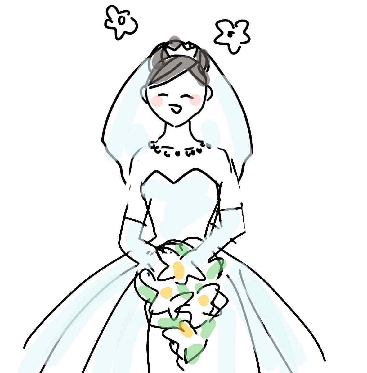 【ネタ】ガル子ちゃんの結婚式【お絵描き】