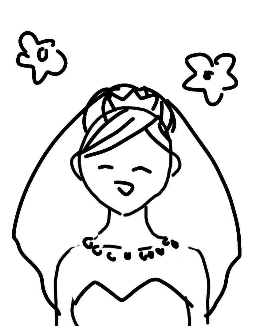 【ネタ】ガル子ちゃんの結婚式【お絵描き】