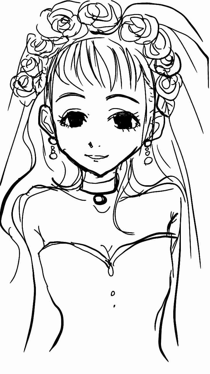 【ネタ】ガル子ちゃんの結婚式【お絵描き】