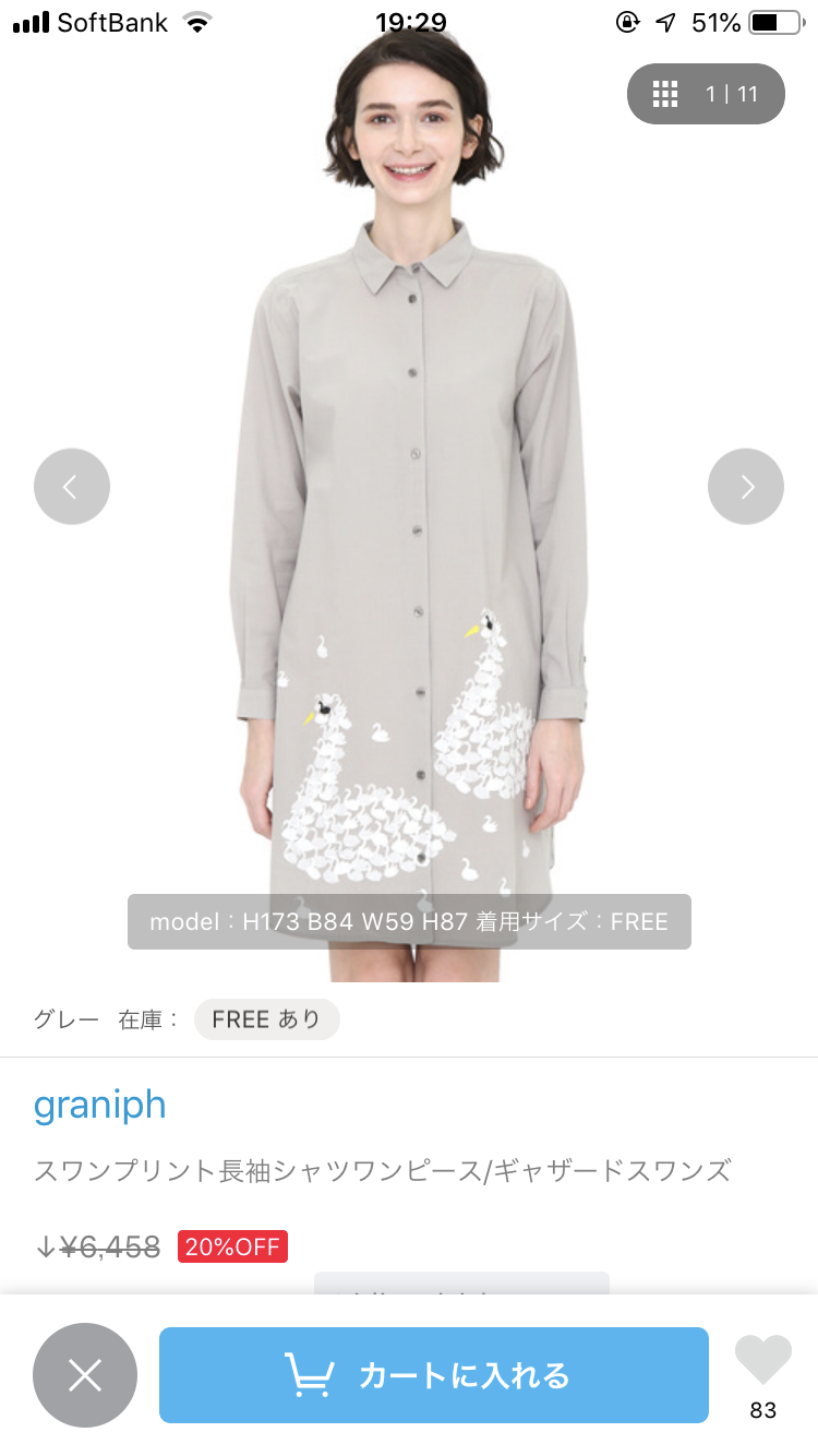 可愛い柄ワンピースの画像を貼るトピ