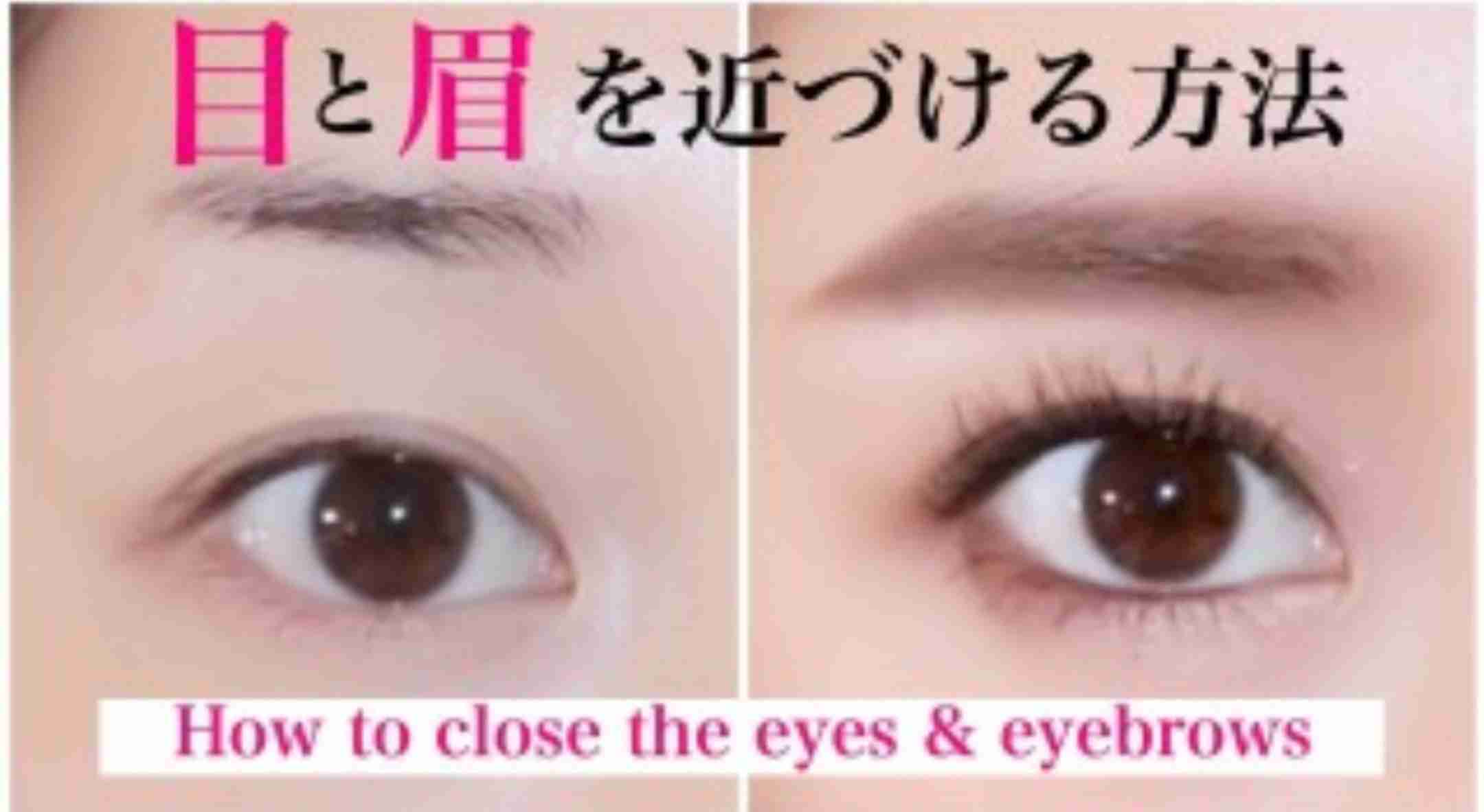 眉と目が離れている方