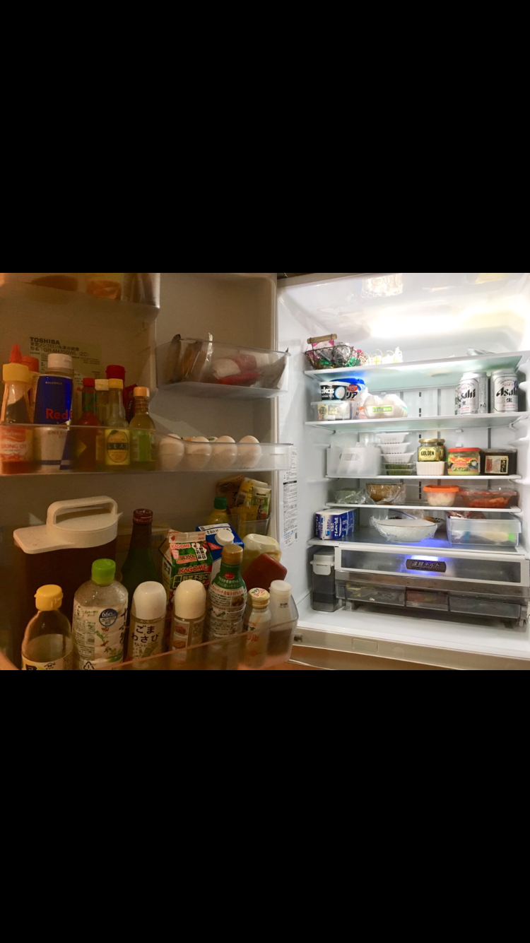 冷蔵庫の中身を見せよう！