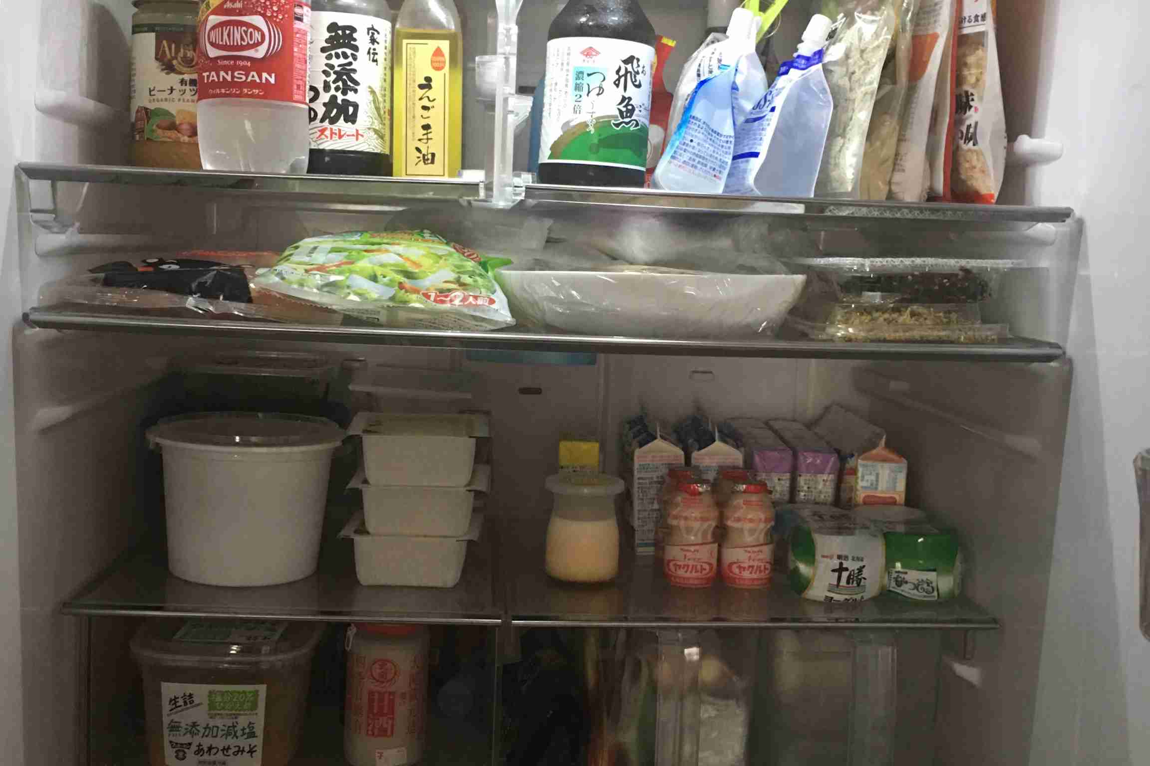冷蔵庫の中身を見せよう！
