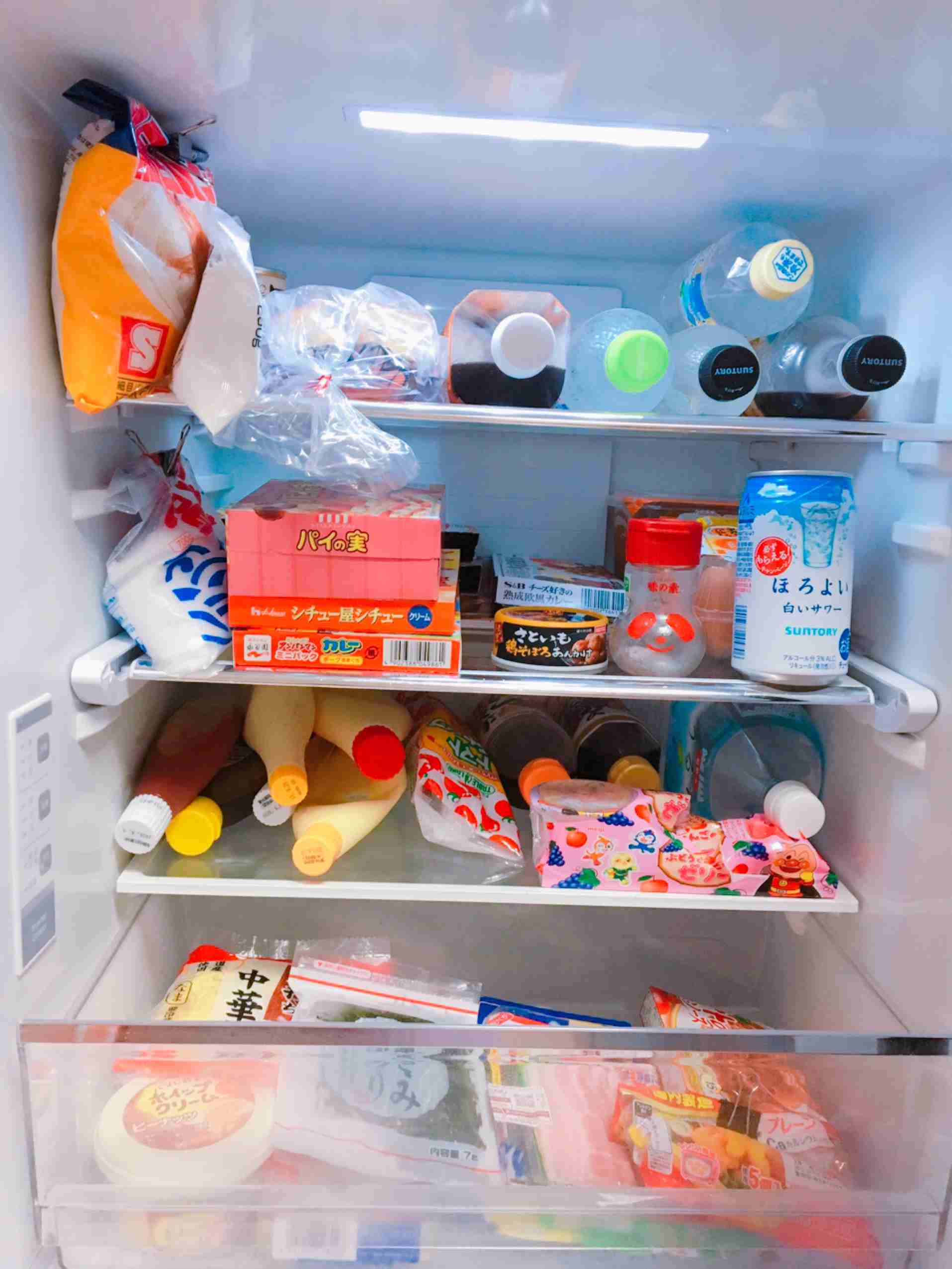 冷蔵庫の中身を見せよう！