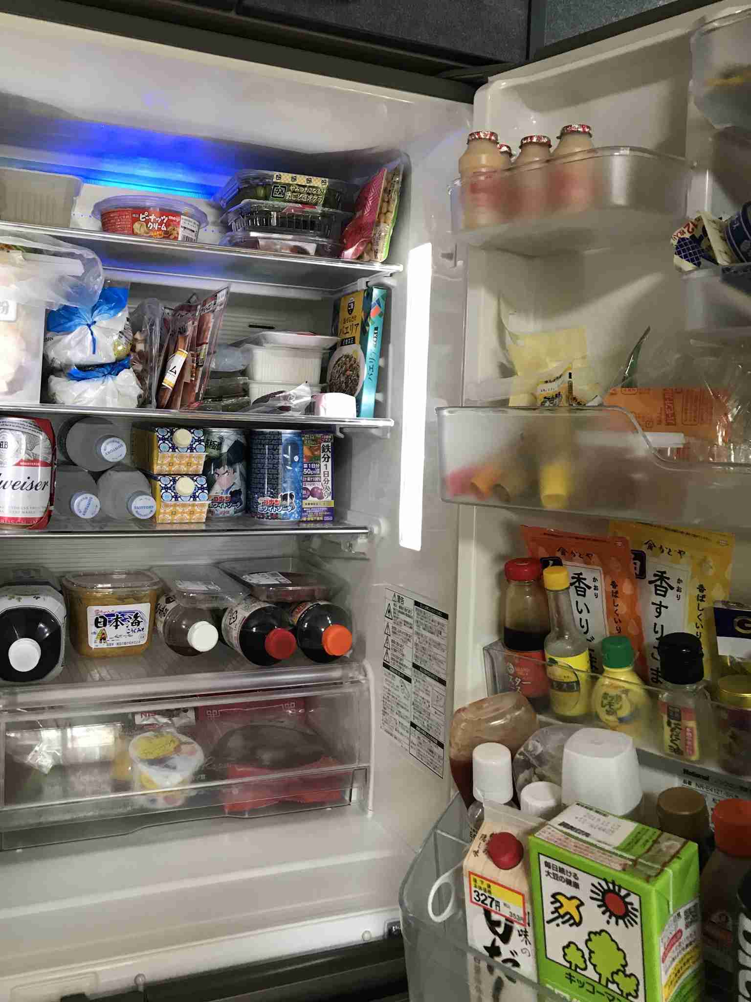 冷蔵庫の中身を見せよう！