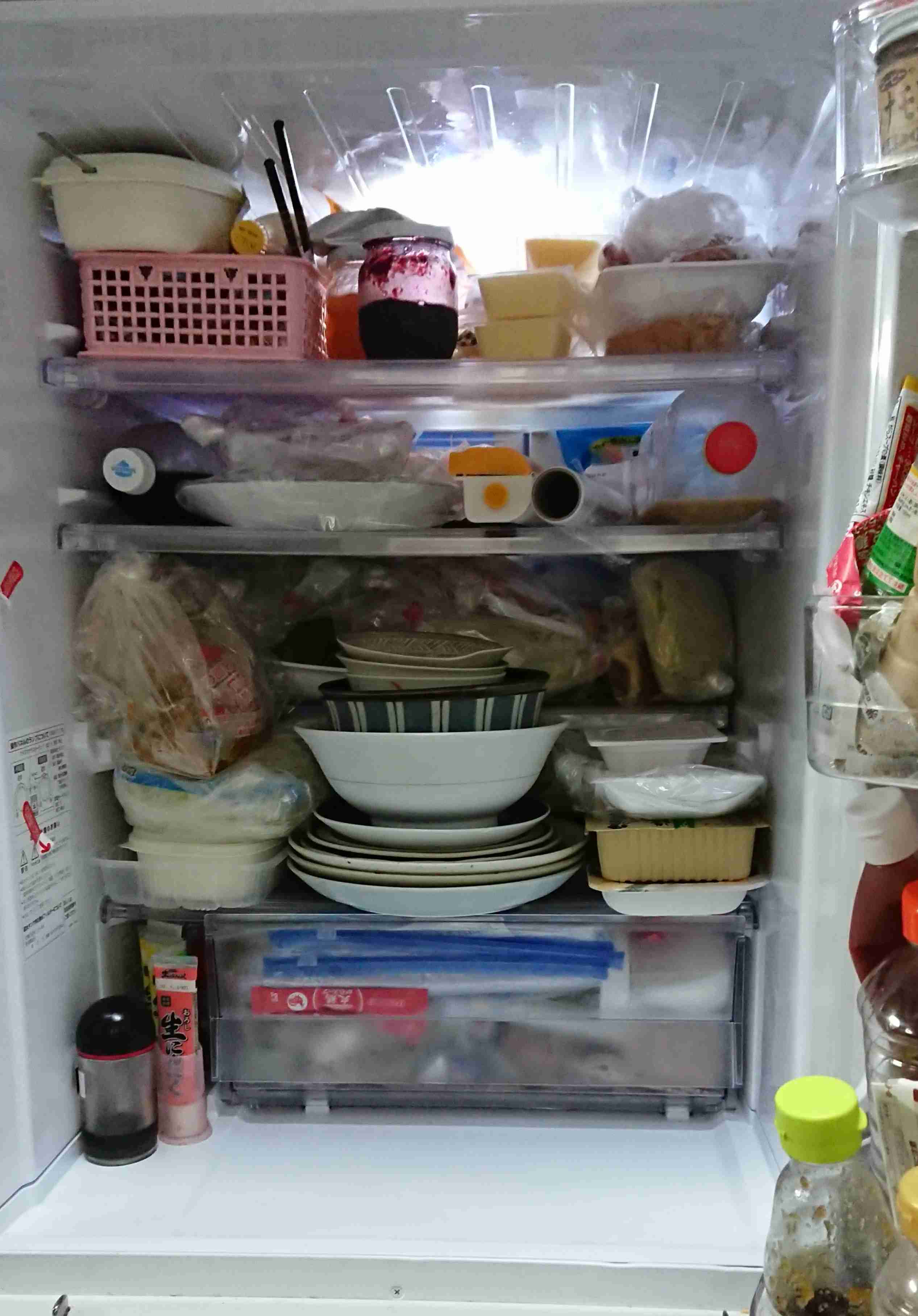 冷蔵庫の中身を見せよう！