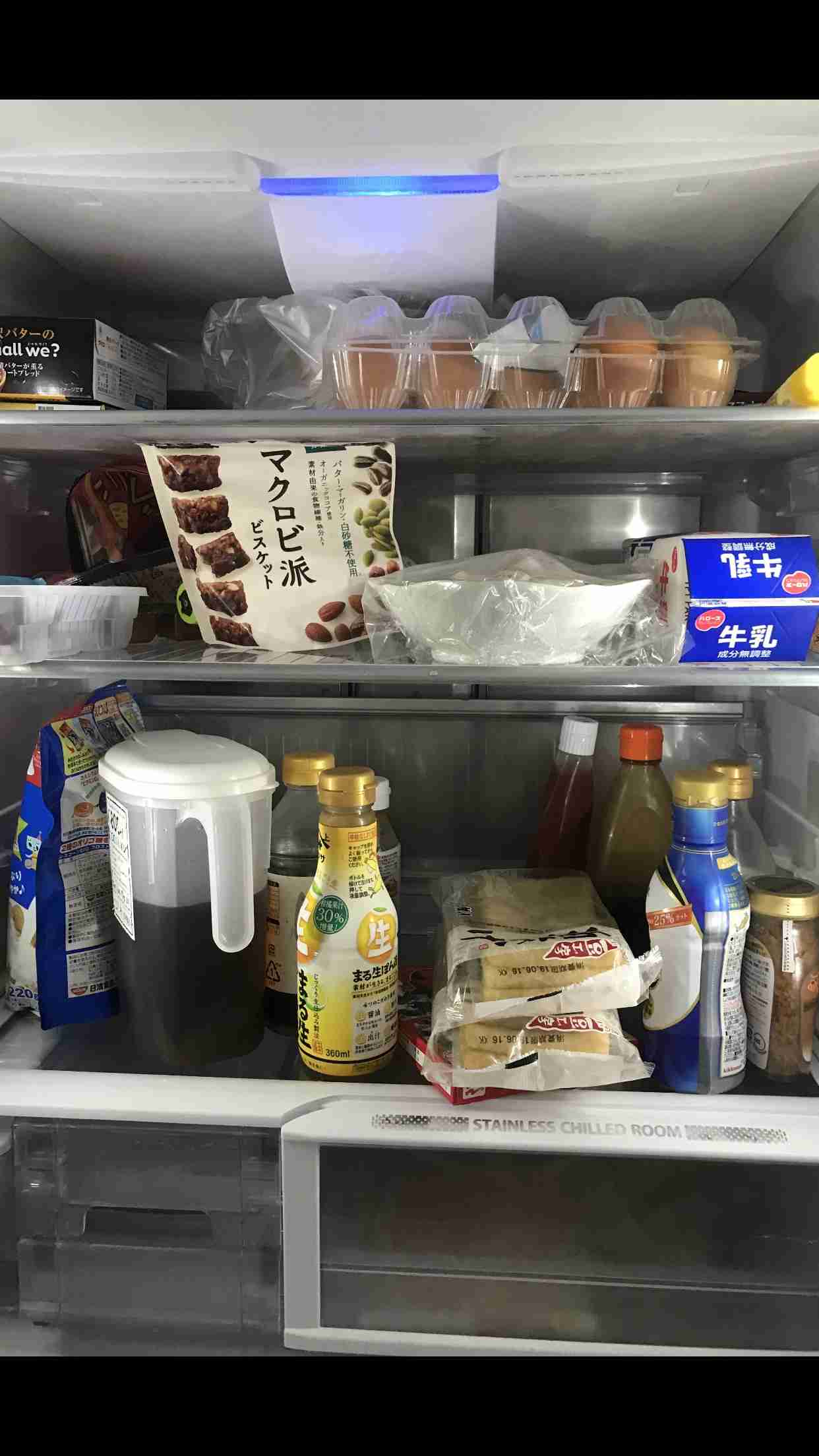 冷蔵庫の中身を見せよう！