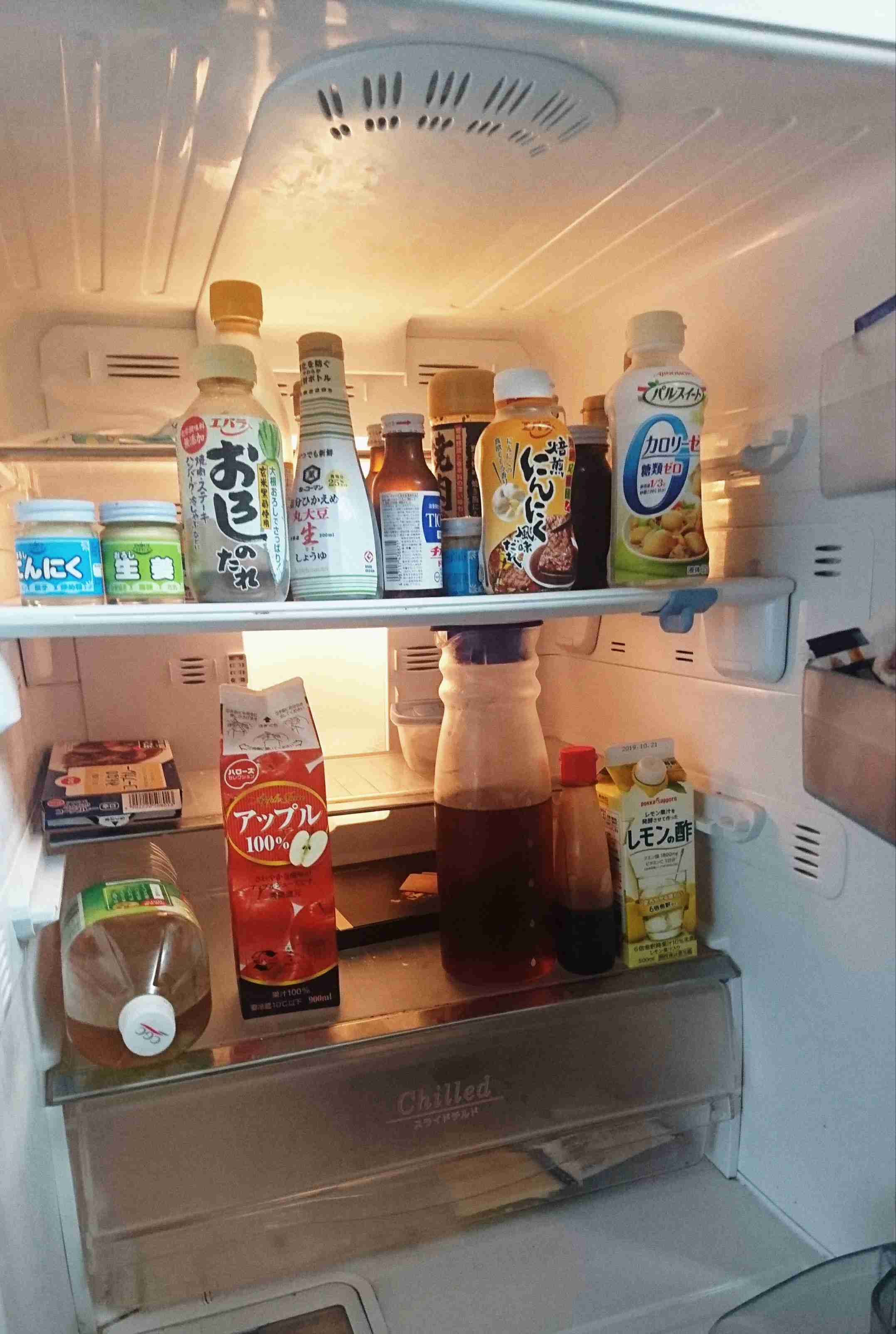 冷蔵庫の中身を見せよう！