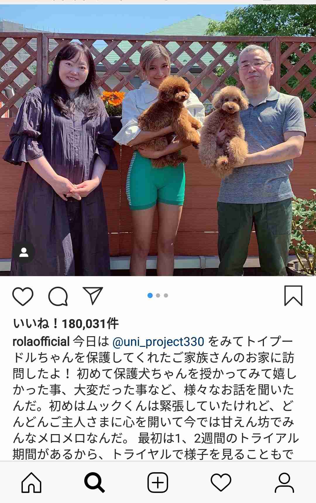 ローラ、保護犬引き取ったことを報告「心を奪われて…」
