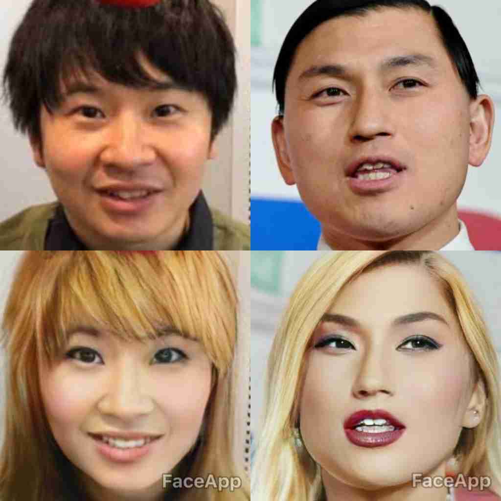 【芸能人】アプリで女性を男性に、男性を女性にするトピ