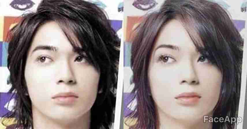 【芸能人】アプリで女性を男性に、男性を女性にするトピ