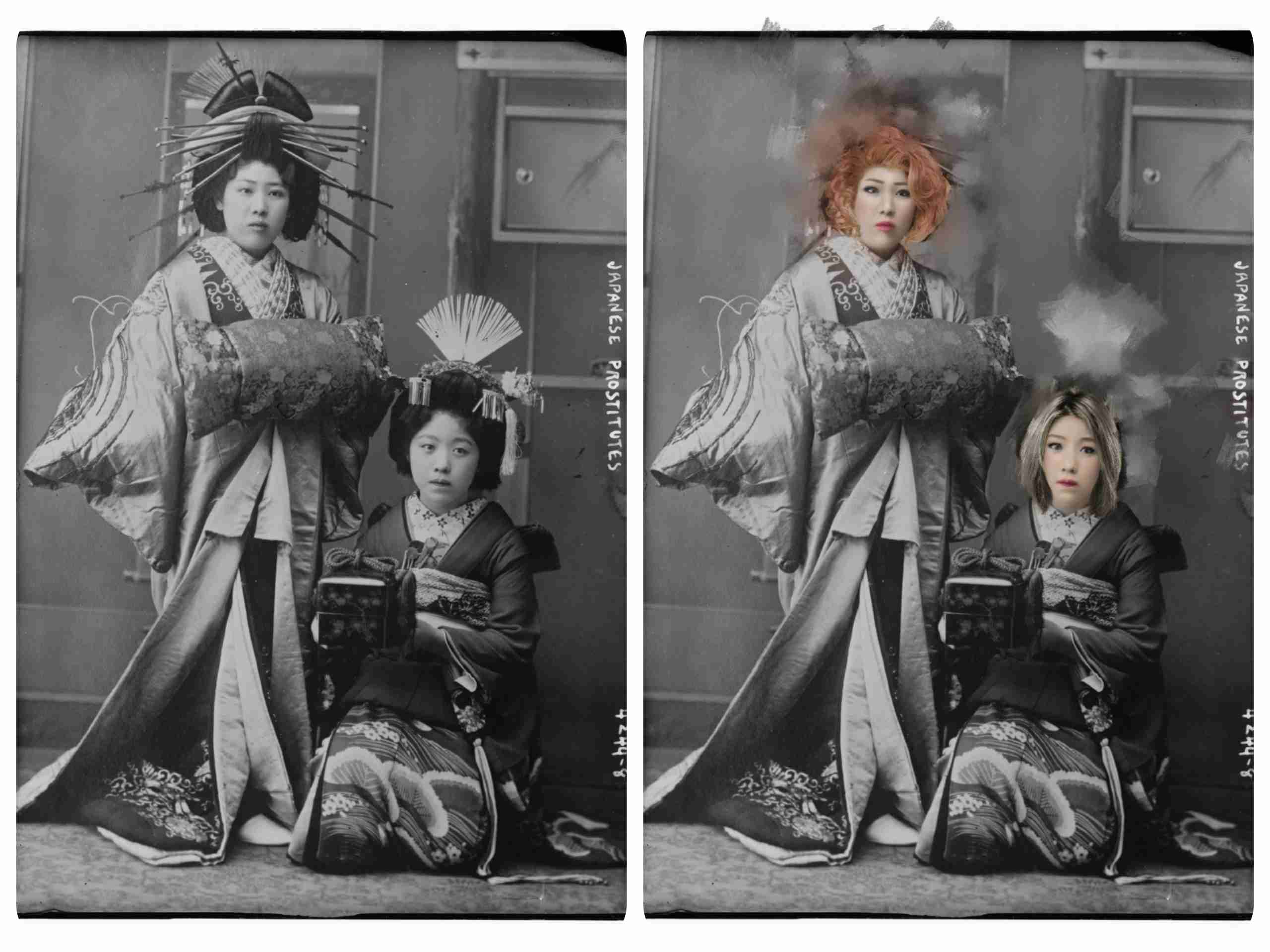 古写真加工して現代風にするトピ