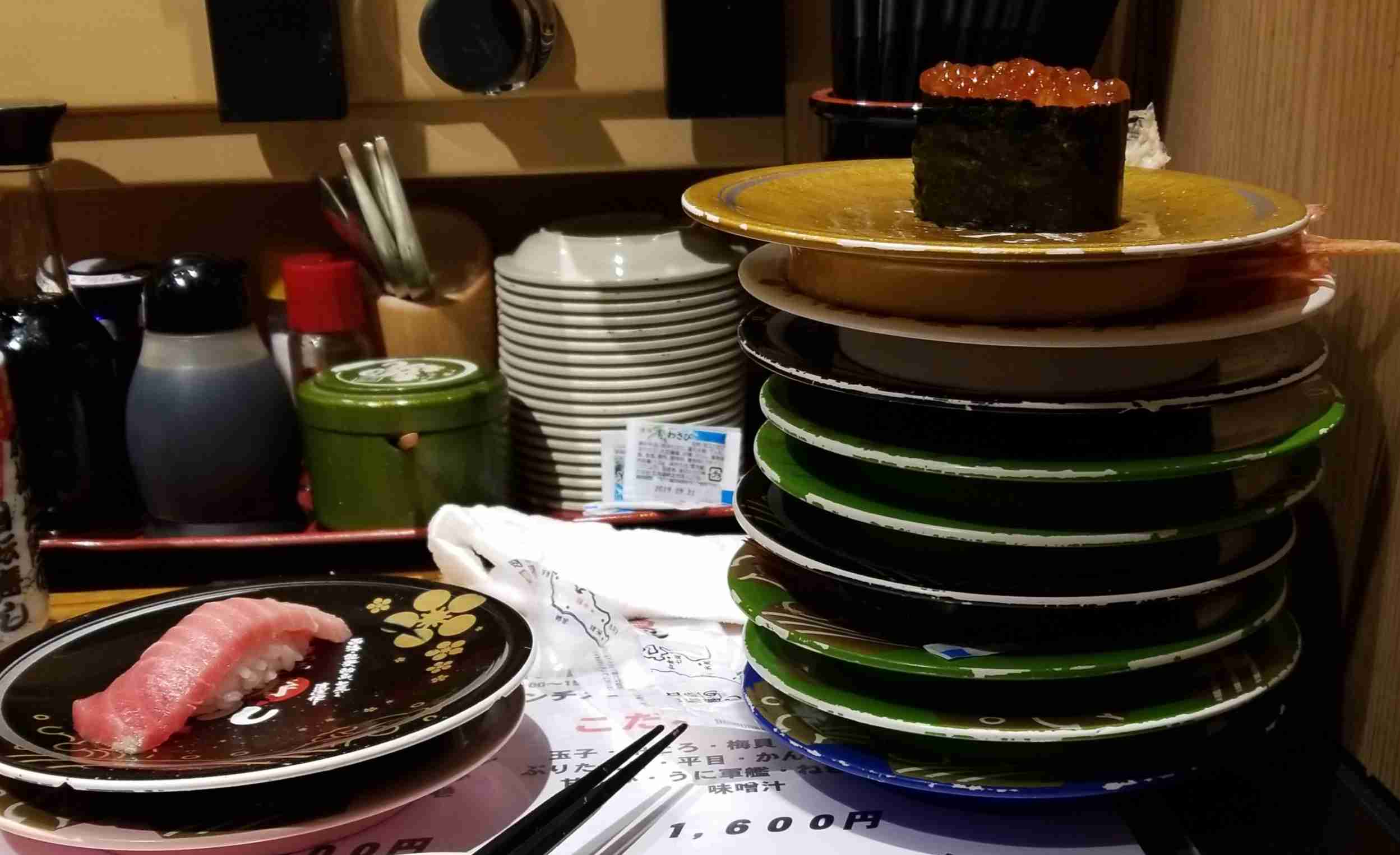 【回転寿司】何皿食べますか？