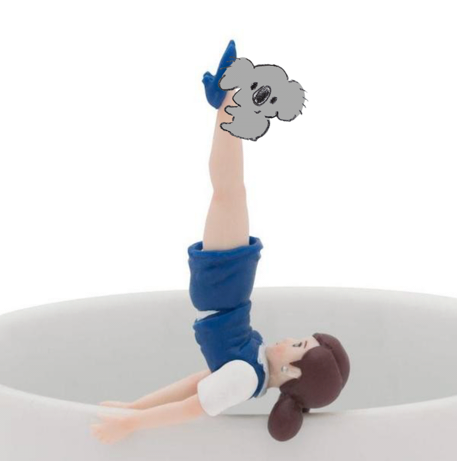 【画像コラージュ】コアラが○○に摑まってる！のトピ