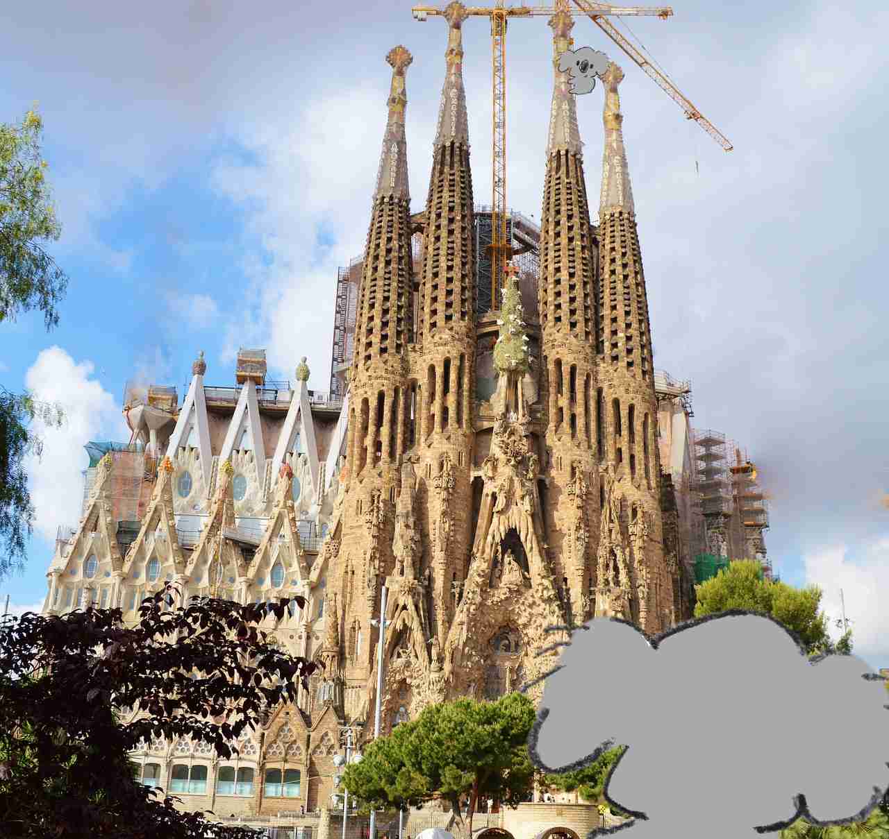 【画像コラージュ】コアラが○○に摑まってる！のトピ