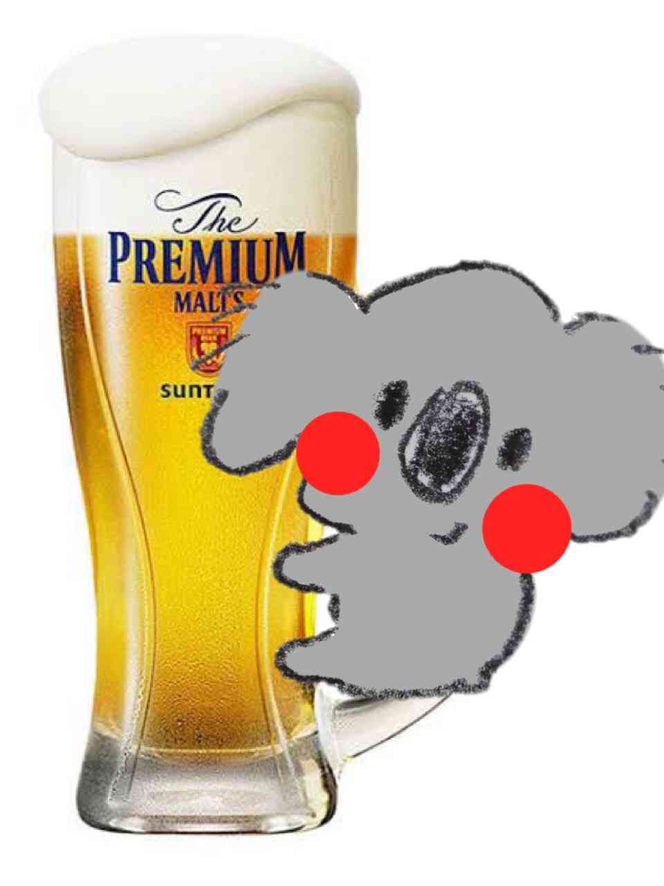 【画像コラージュ】コアラが○○に摑まってる！のトピ