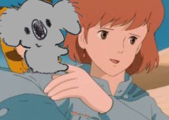 【画像コラージュ】コアラが○○に摑まってる！のトピ