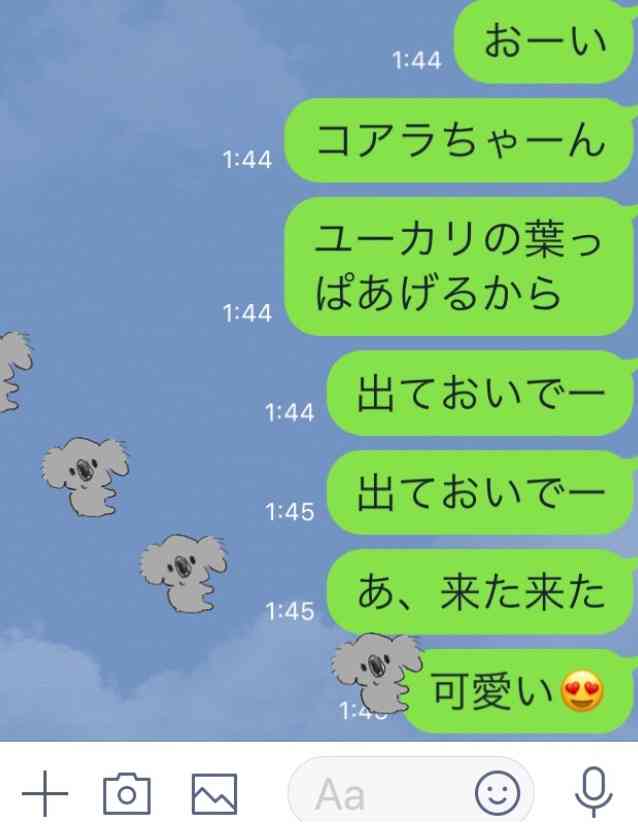 【画像コラージュ】コアラが○○に摑まってる！のトピ