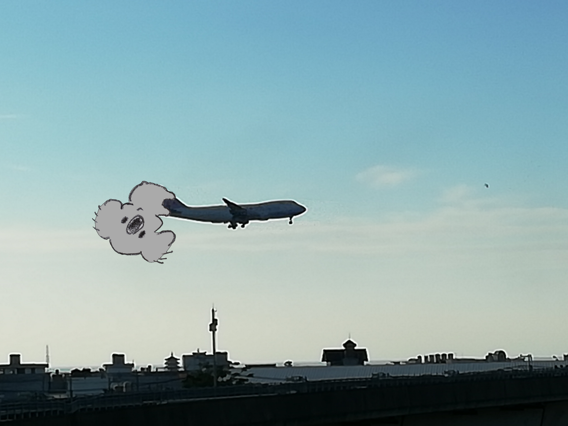 【画像コラージュ】コアラが○○に摑まってる！のトピ