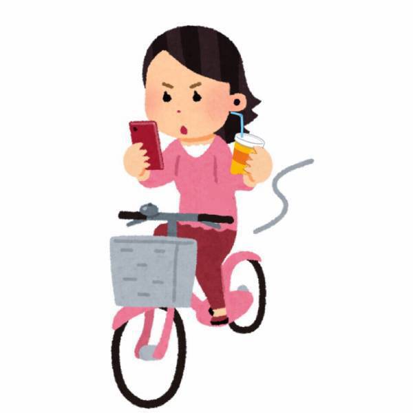 マナーのない自転車運転