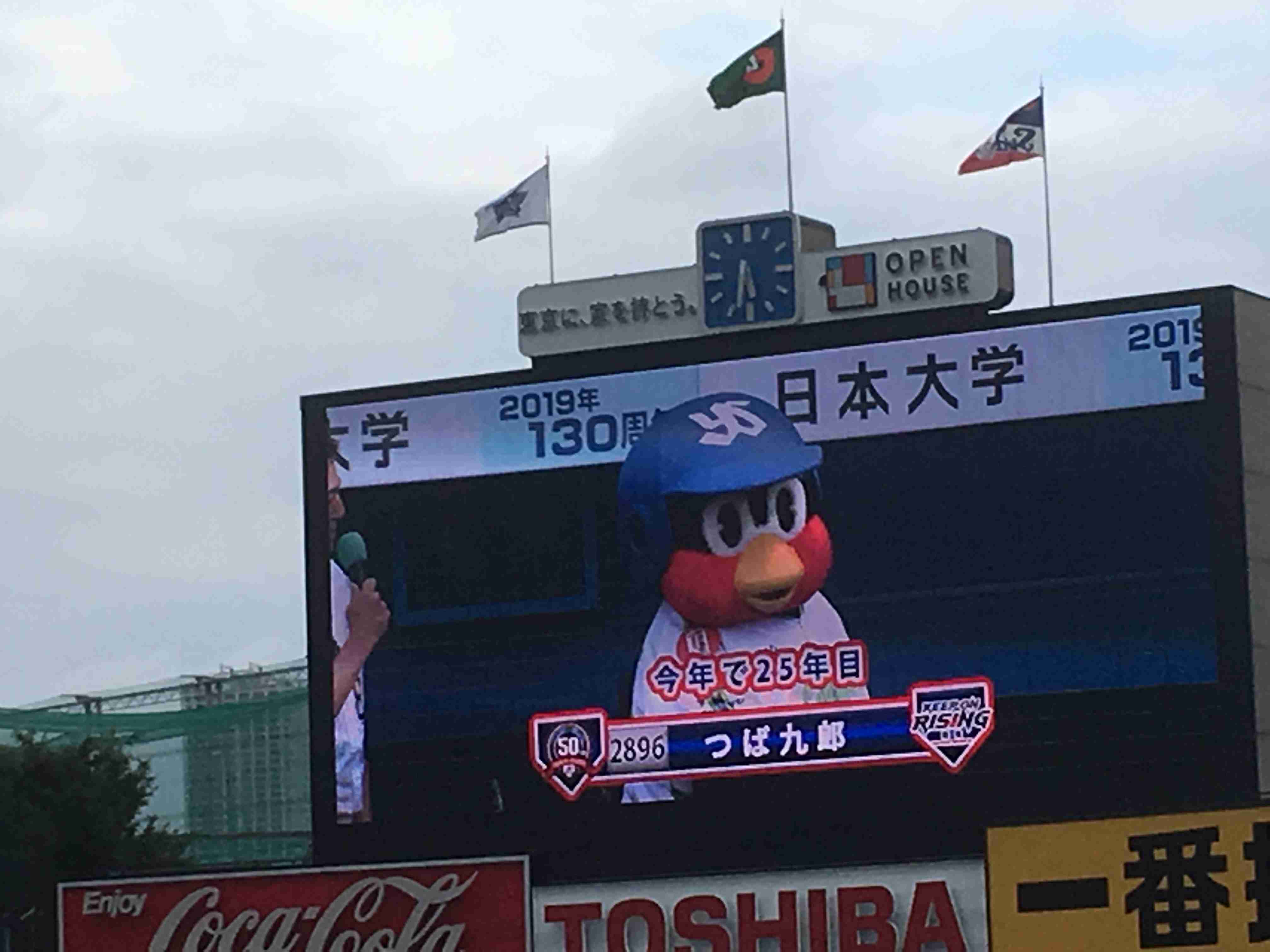 つば九郎とドアラを交互に貼り、時々 他球団マスコットが貼られるトピ