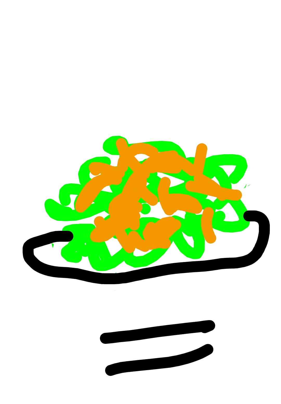 【お絵かき】 今日の夕飯を絵で教えて
