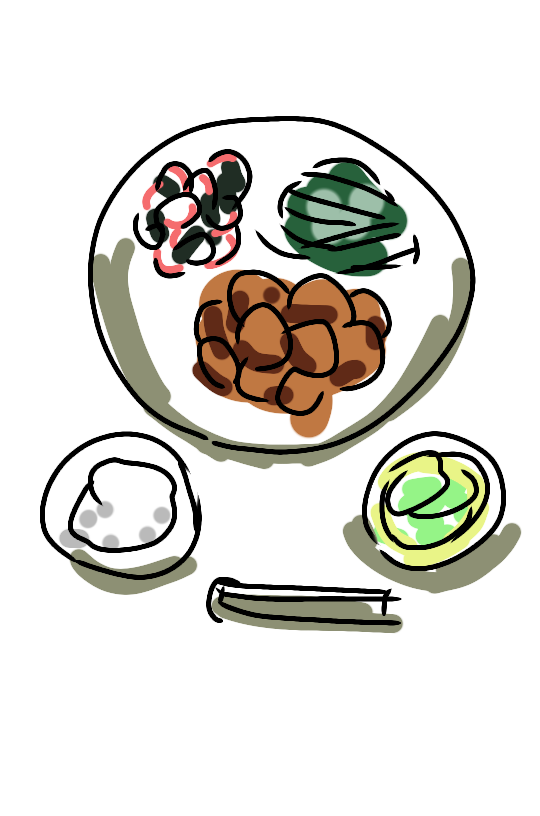 【お絵かき】 今日の夕飯を絵で教えて