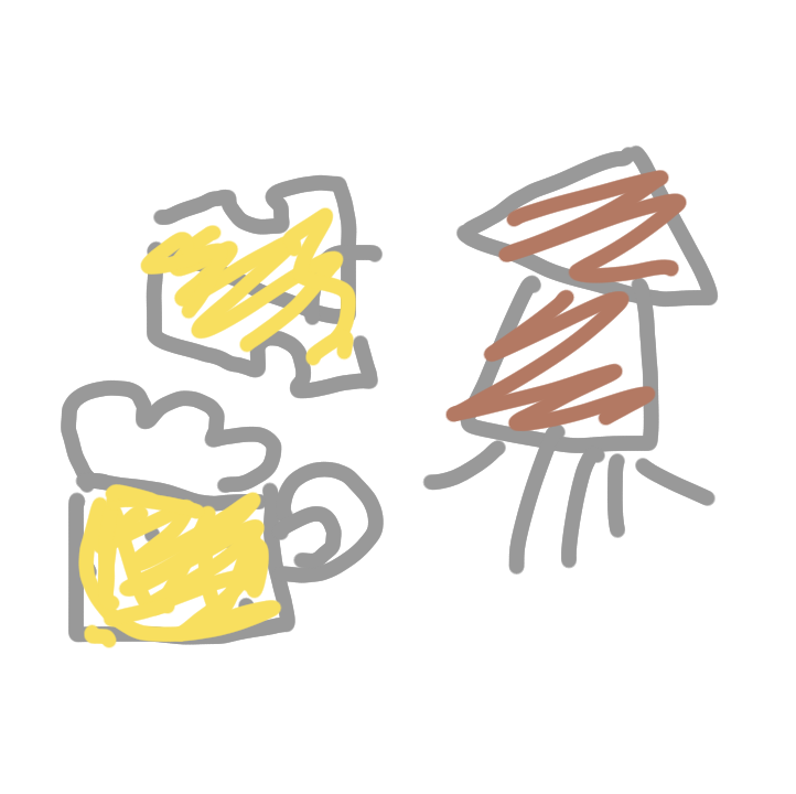【お絵かき】 今日の夕飯を絵で教えて