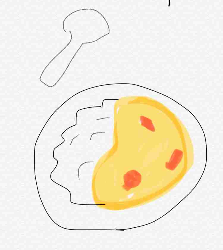 【お絵かき】 今日の夕飯を絵で教えて