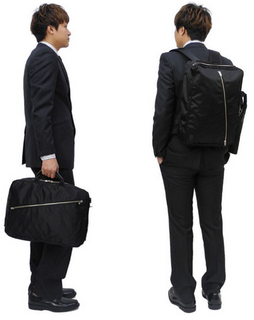 スーツにリュックの男性はアリですか?