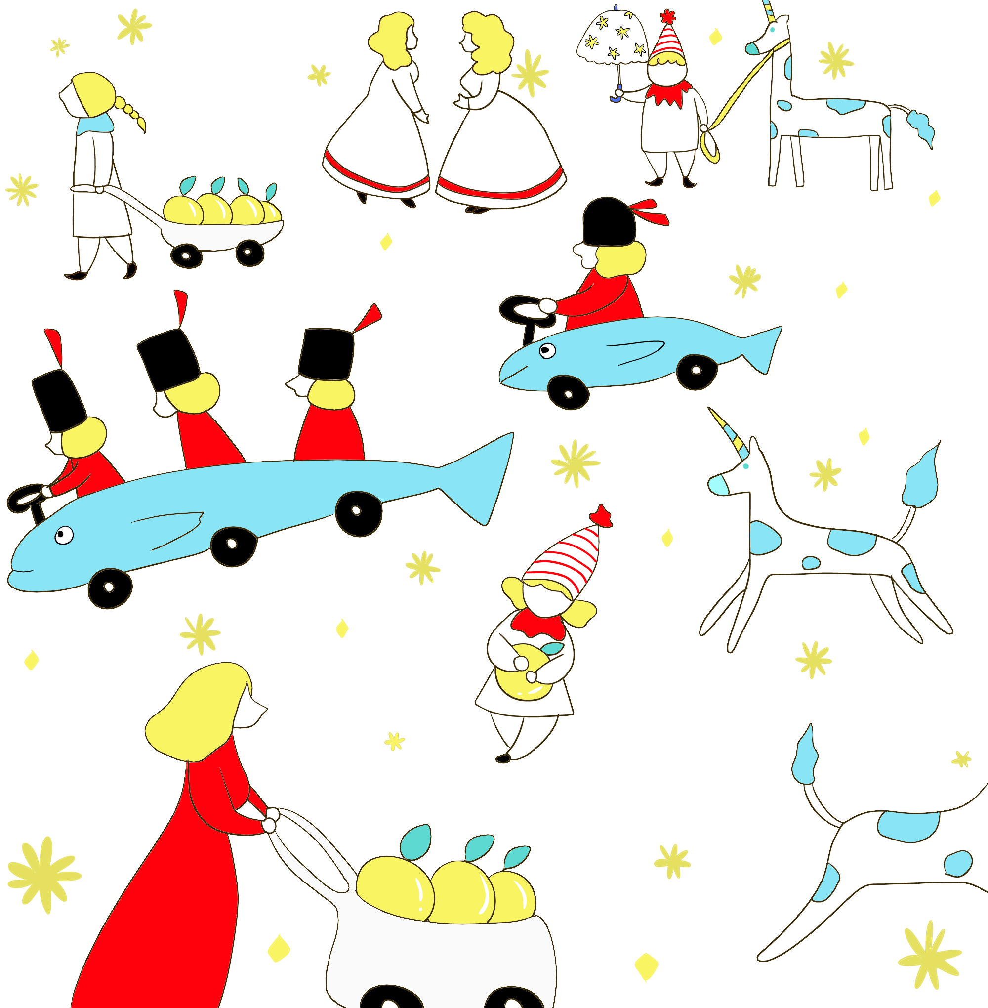 【お絵描き】お姫様や王子様を描くトピ
