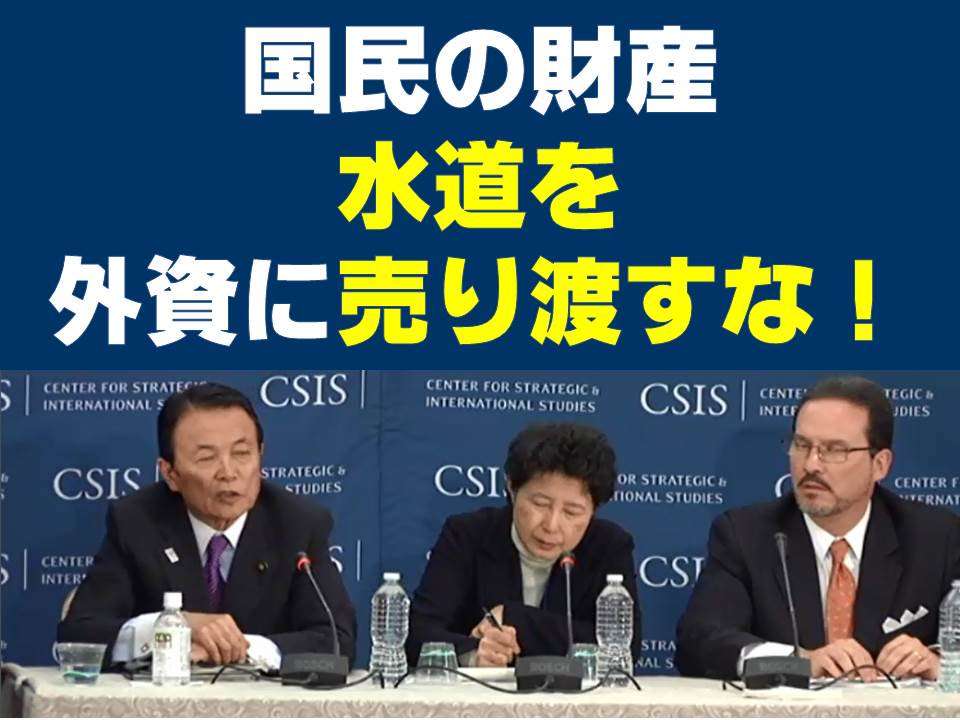 水道の民営化についてどう思いますか?