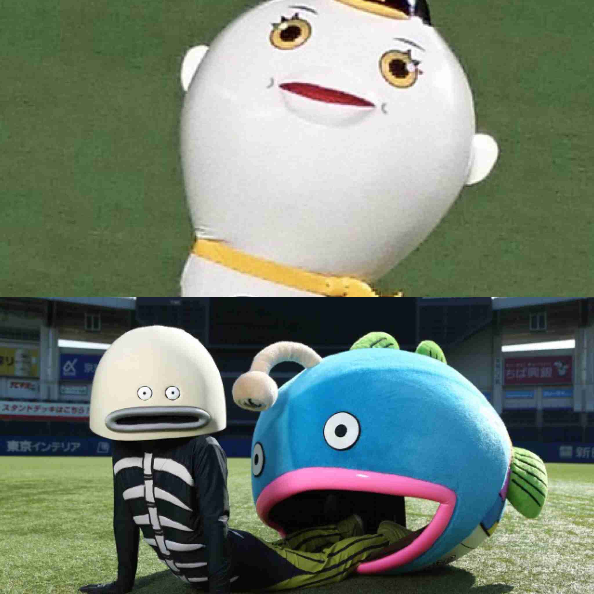 つば九郎とドアラを交互に貼り、時々 他球団マスコットが貼られるトピ