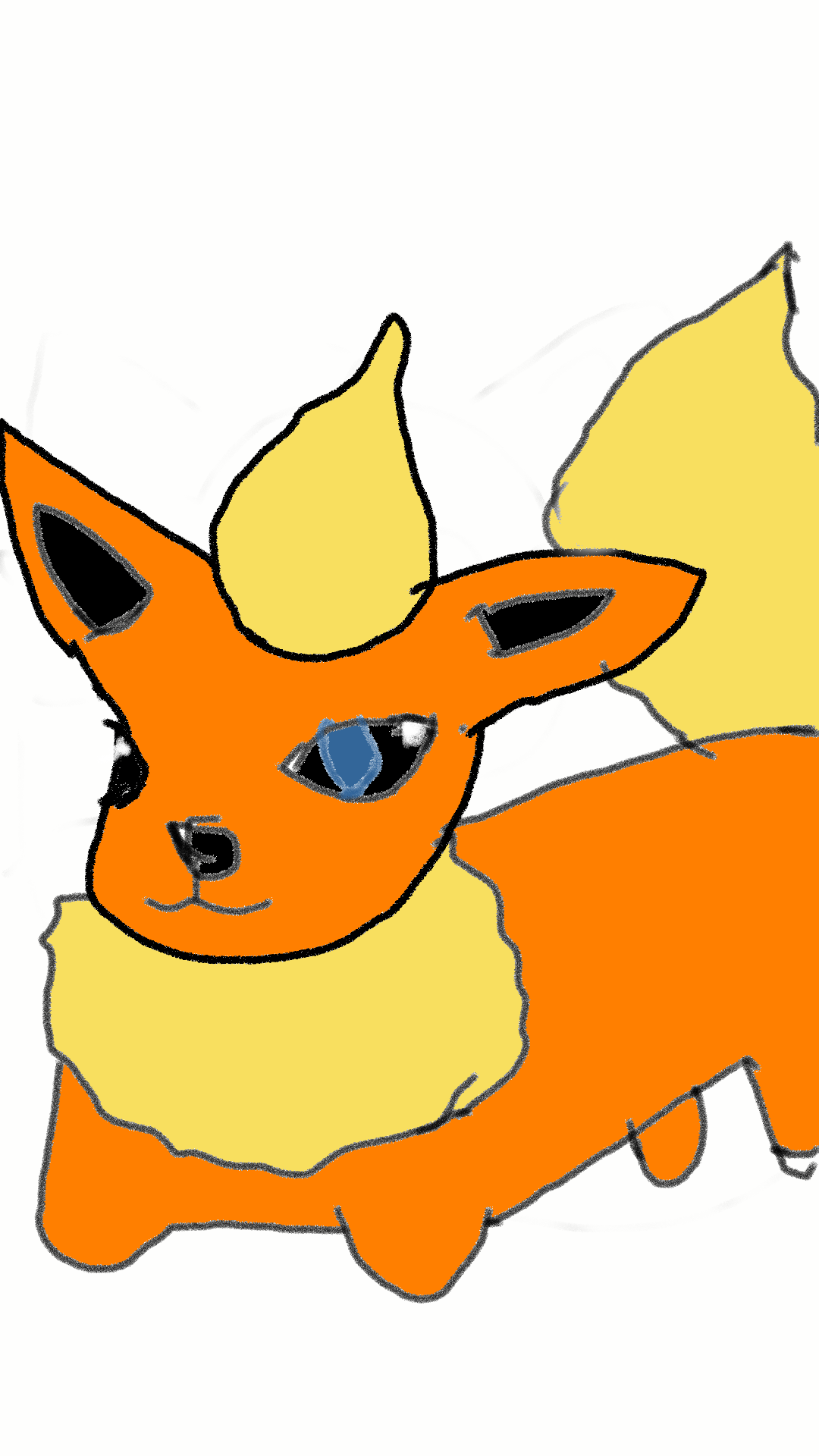 好きなポケモンを記憶だけで描いてみるトピ