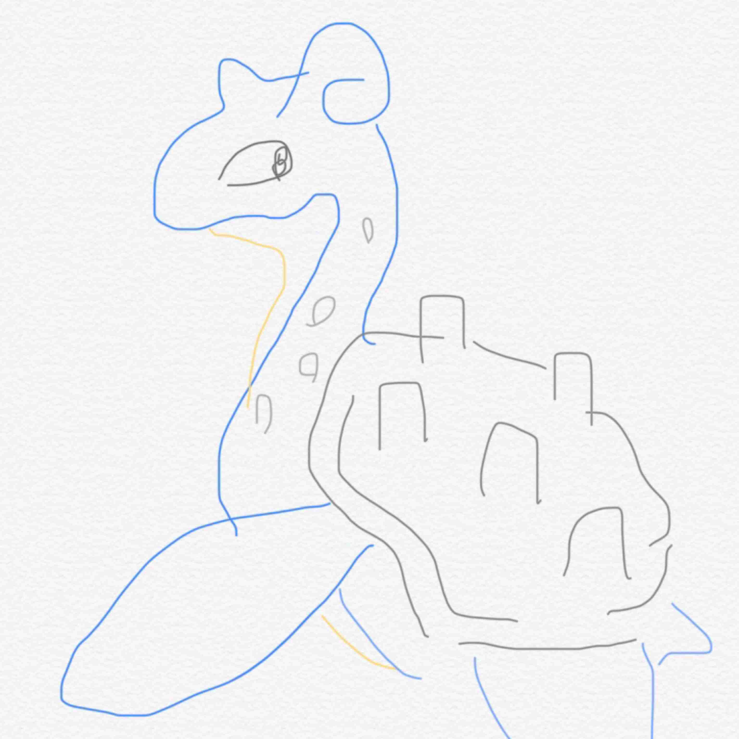 好きなポケモンを記憶だけで描いてみるトピ