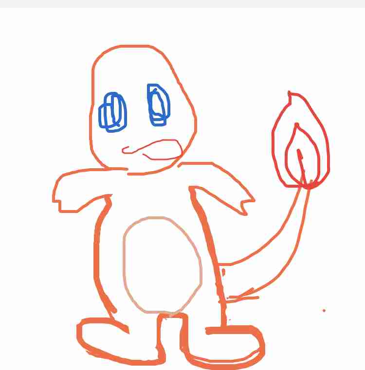 好きなポケモンを記憶だけで描いてみるトピ