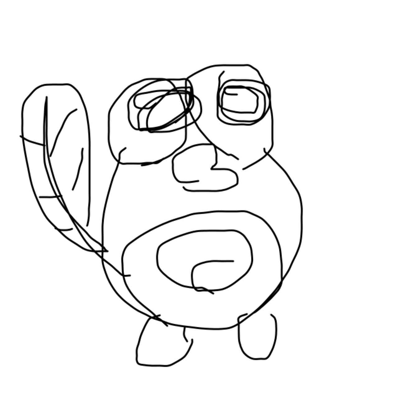 好きなポケモンを記憶だけで描いてみるトピ