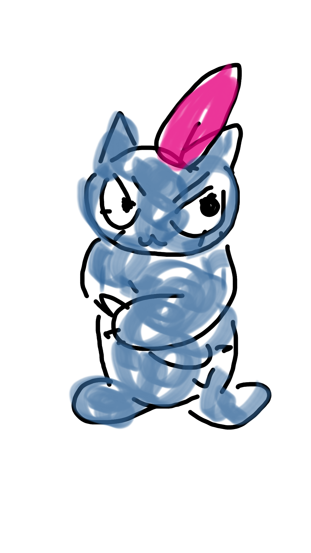 好きなポケモンを記憶だけで描いてみるトピ