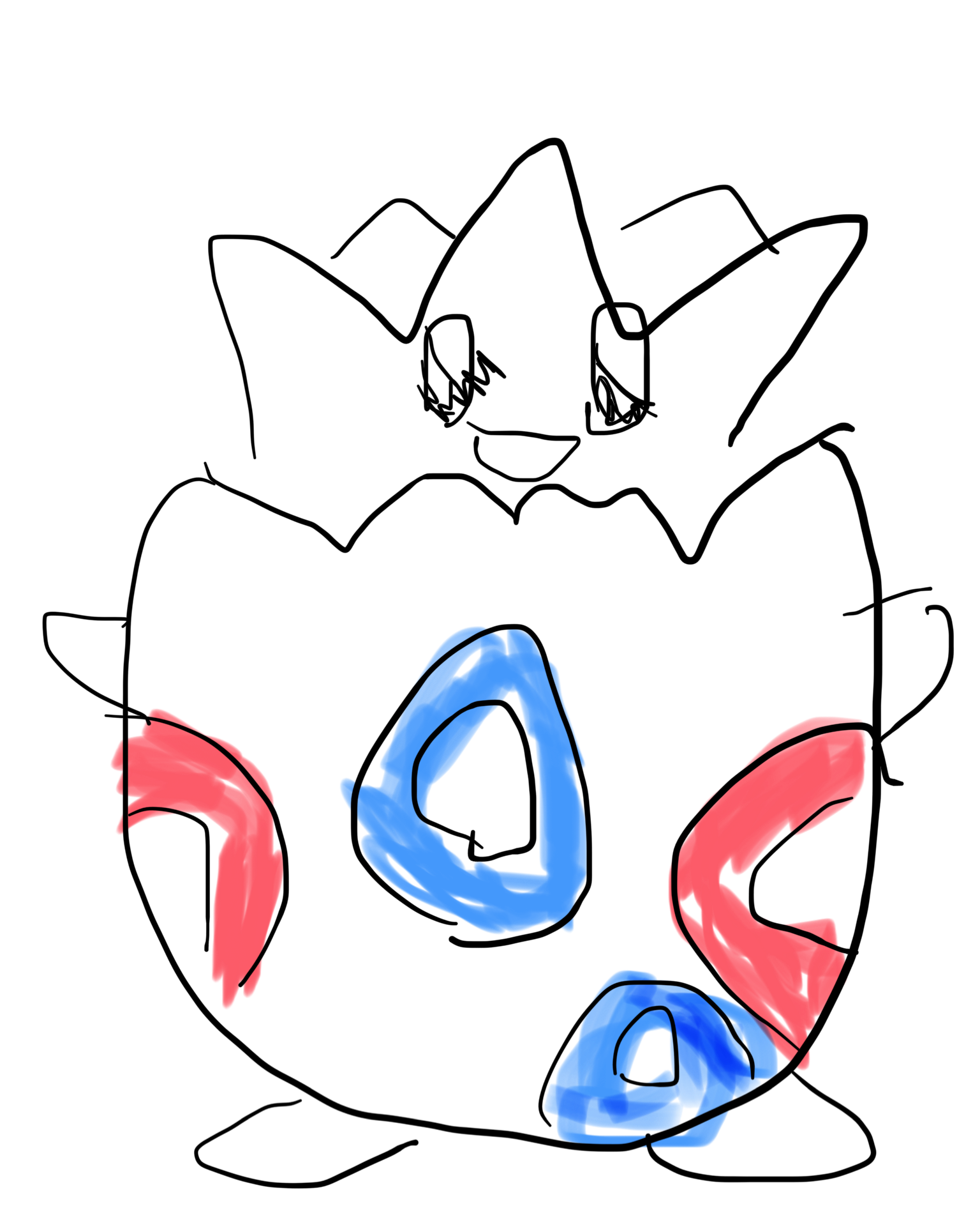 好きなポケモンを記憶だけで描いてみるトピ