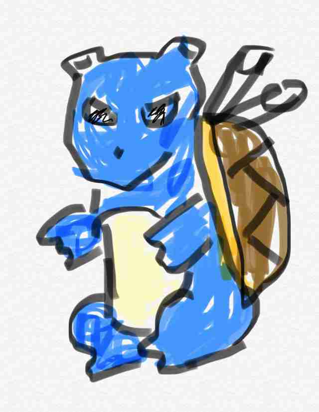 好きなポケモンを記憶だけで描いてみるトピ