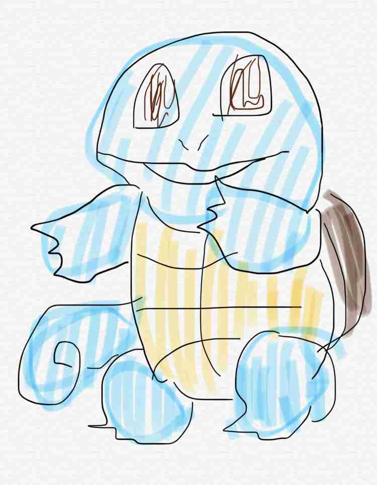 好きなポケモンを記憶だけで描いてみるトピ