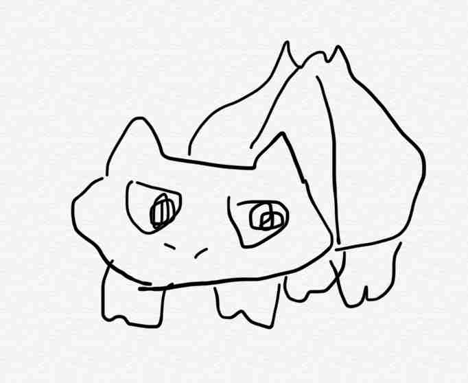 好きなポケモンを記憶だけで描いてみるトピ