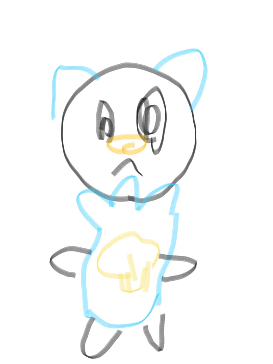 好きなポケモンを記憶だけで描いてみるトピ