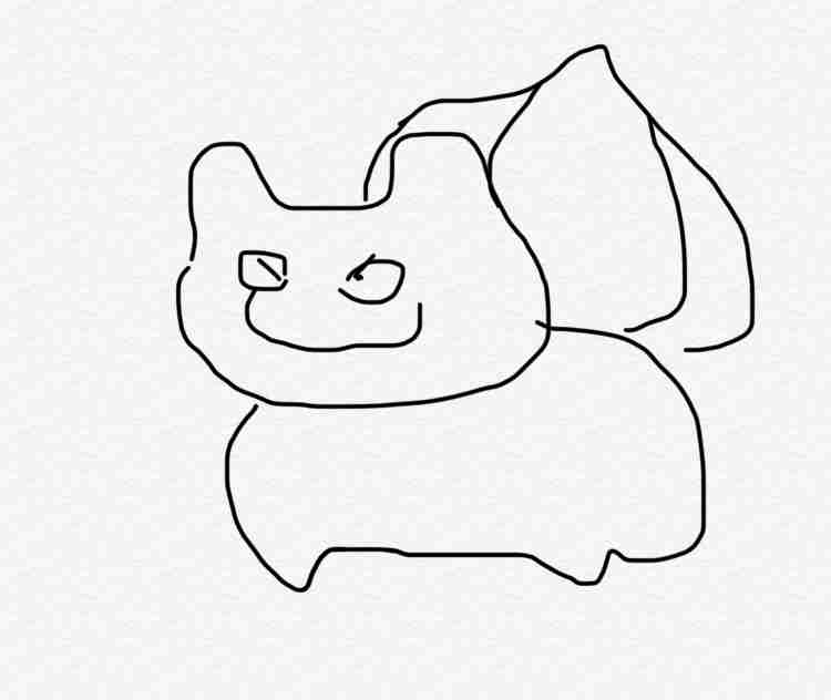 好きなポケモンを記憶だけで描いてみるトピ