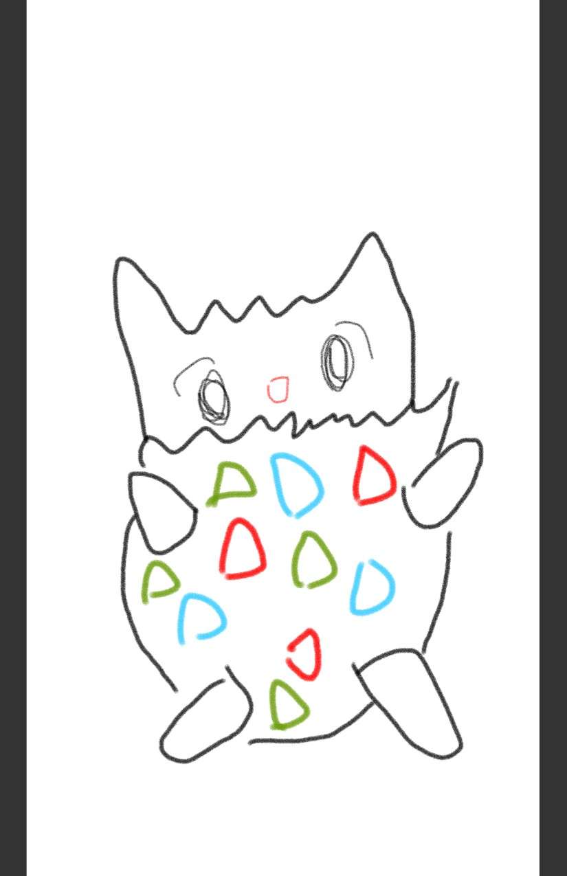 好きなポケモンを記憶だけで描いてみるトピ