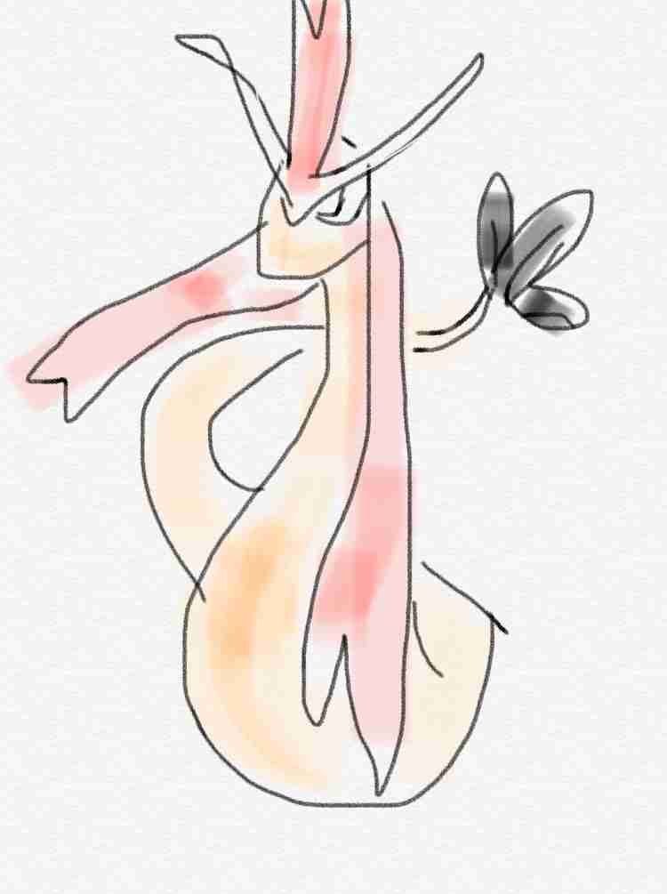 好きなポケモンを記憶だけで描いてみるトピ