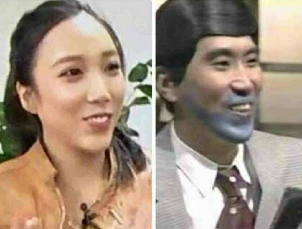 ざわちん、映像での顔面が