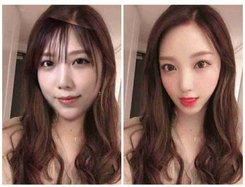 ざわちん、映像での顔面が