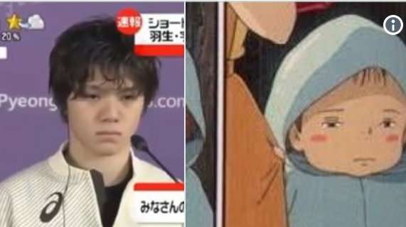 似てると思う有名人とアニメキャラ