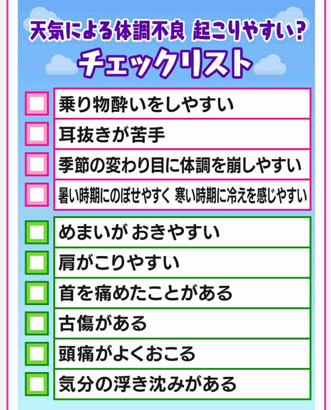 【天気や気圧に弱い】気象病や天気痛の方